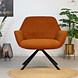 Modern Armchair Emily Corduroy Cognac Modern Armchair Emily Corduroy Cognac