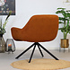Modern Armchair Emily Corduroy Cognac Modern Armchair Emily Corduroy Cognac