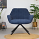 Modern Armchair Emily Corduroy Blue Modern Armchair Emily Corduroy Blue