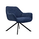 Modern Armchair Emily Corduroy Blue Modern Armchair Emily Corduroy Blue