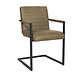 Industrial Dining Chair Block Eco-Leather Olive Green Industrial Dining Chair Block Eco-Leather Olive Green