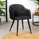 Velvet Dining Chair Hanna Chenille Fabric Black Velvet Dining Chair Hanna Chenille Fabric Black