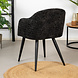 Velvet Dining Chair Hanna Chenille Fabric Black Velvet Dining Chair Hanna Chenille Fabric Black