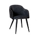 Velvet Dining Chair Hanna Chenille Fabric Black Velvet Dining Chair Hanna Chenille Fabric Black