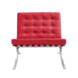 Modern Armchair Barcelona Red Leather Modern Armchair Barcelona Red Leather