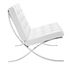 Modern Armchair Barcelona White Leather Modern Armchair Barcelona White Leather