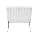 Modern Armchair Barcelona White Leather Modern Armchair Barcelona White Leather