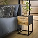 Bedside Table Metal Wood 2 drawers Bedside Table Metal Wood 2 drawers