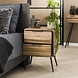 Bedside Table Strip Teca 2 drawers Bedside Table Strip Teca 2 drawers