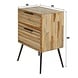 Bedside Table Strip Teca 2 drawers Bedside Table Strip Teca 2 drawers