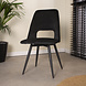 Industrial Rotatable Dining Chair Mila Velvet Black Industrial Rotatable Dining Chair Mila Velvet Black