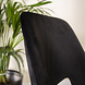 Industrial Rotatable Dining Chair Mila Velvet Black Industrial Rotatable Dining Chair Mila Velvet Black