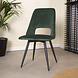 Industrial Rotatable Dining Chair Mila Velvet Green Industrial Rotatable Dining Chair Mila Velvet Green
