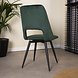Industrial Rotatable Dining Chair Mila Velvet Green Industrial Rotatable Dining Chair Mila Velvet Green