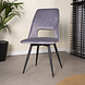 Industrial Rotatable Dining Chair Mila Velvet Grey Industrial Rotatable Dining Chair Mila Velvet Grey