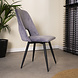 Industrial Rotatable Dining Chair Mila Velvet Grey Industrial Rotatable Dining Chair Mila Velvet Grey