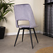 Industrial Rotatable Dining Chair Mila Velvet Grey Industrial Rotatable Dining Chair Mila Velvet Grey