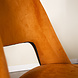 Industrial Rotatable Dining Chair Mila Velvet Orange Industrial Rotatable Dining Chair Mila Velvet Orange