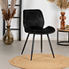 Velvet dining chair Miami black Velvet dining chair Miami black