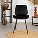 Velvet dining chair Miami black Velvet dining chair Miami black