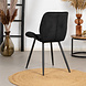 Velvet dining chair Miami black Velvet dining chair Miami black