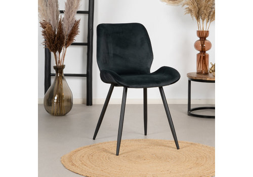  Velvet dining chair Miami anthracite 