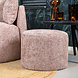 Chenille Poof Feline Pink Chenille Poof Feline Pink