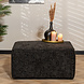Modern Hocker Memphis Black Chenille Modern Hocker Memphis Black Chenille
