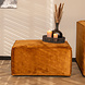 Modern Hocker Memphis Ochre Yellow Velvet Modern Hocker Memphis Ochre Yellow Velvet