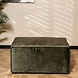 Modern Hocker Memphis Army Green Velvet Modern Hocker Memphis Army Green Velvet