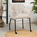 Chair on Wheels Mace White Corduroy Chair on Wheels Mace White Corduroy
