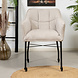 Chair on Wheels Mace White Corduroy Chair on Wheels Mace White Corduroy