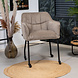 Chair on Wheels Mace Taupe Corduroy Chair on Wheels Mace Taupe Corduroy