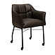 Chair on Wheels Royce Anthracite Eco-Leather Chair on Wheels Royce Anthracite Eco-Leather