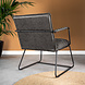 Industrial Arm Chair Hailey Athracite Eco-Leather Industrial Arm Chair Hailey Athracite Eco-Leather