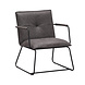 Industrial Arm Chair Hailey Athracite Eco-Leather Industrial Arm Chair Hailey Athracite Eco-Leather