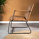 Industrial Arm Chair Hailey Cognac Eco-Leather Industrial Arm Chair Hailey Cognac Eco-Leather