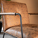 Industrial Arm Chair Hailey Cognac Eco-Leather Industrial Arm Chair Hailey Cognac Eco-Leather