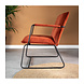 Industrial Arm Chair Hailey Copper Velvet Industrial Arm Chair Hailey Copper Velvet