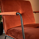 Industrial Arm Chair Hailey Copper Velvet Industrial Arm Chair Hailey Copper Velvet