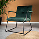Industrial Arm Chair Hailey Green Velvet Industrial Arm Chair Hailey Green Velvet