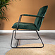 Industrial Arm Chair Hailey Green Velvet Industrial Arm Chair Hailey Green Velvet