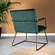 Industrial Arm Chair Hailey Green Velvet Industrial Arm Chair Hailey Green Velvet