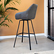 Industrial Bar Stool Elise Anthracite Eco-Leather Industrial Bar Stool Elise Anthracite Eco-Leather