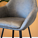 Industrial Bar Stool Elise Anthracite Eco-Leather Industrial Bar Stool Elise Anthracite Eco-Leather