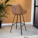 Industrial Bar Stool Elise Cognac Eco-Leather Industrial Bar Stool Elise Cognac Eco-Leather