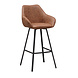 Industrial Bar Stool Elise Cognac Eco-Leather Industrial Bar Stool Elise Cognac Eco-Leather
