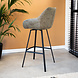 Industrial Bar Stool Elise Green Eco-Leather Industrial Bar Stool Elise Green Eco-Leather