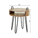 Bedside Table Roundy Acacia Wood Bedside Table Roundy Acacia Wood