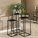Industrial side table (set of 3) Teca Black Industrial side table (set of 3) Teca Black